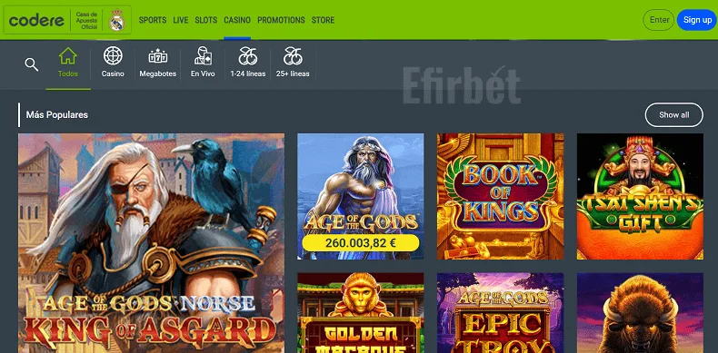 codigo de registro codere
